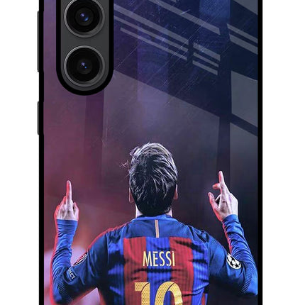 Messi Samsung S23 Plus Glass Case Back Cover by Casekaro