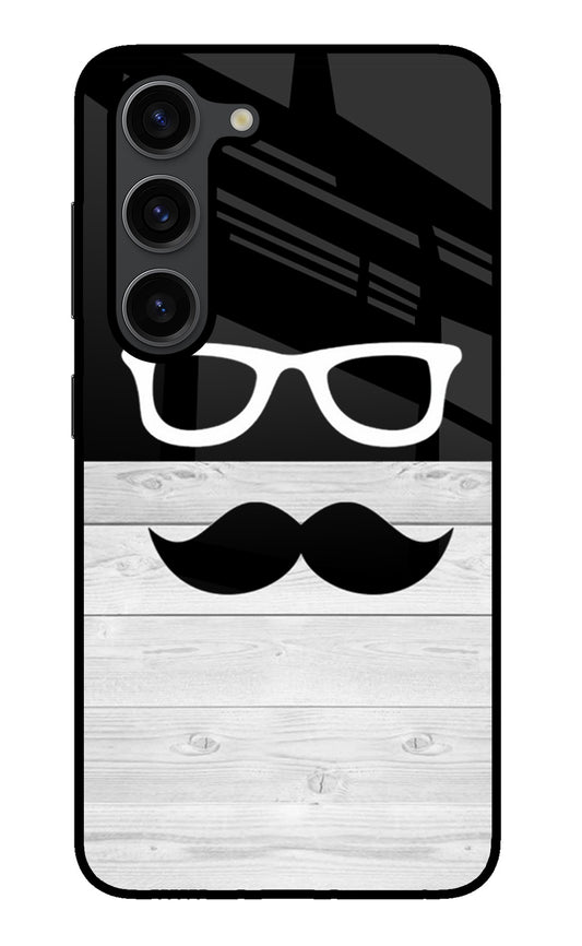 Mustache Samsung S23 Plus Glass Case