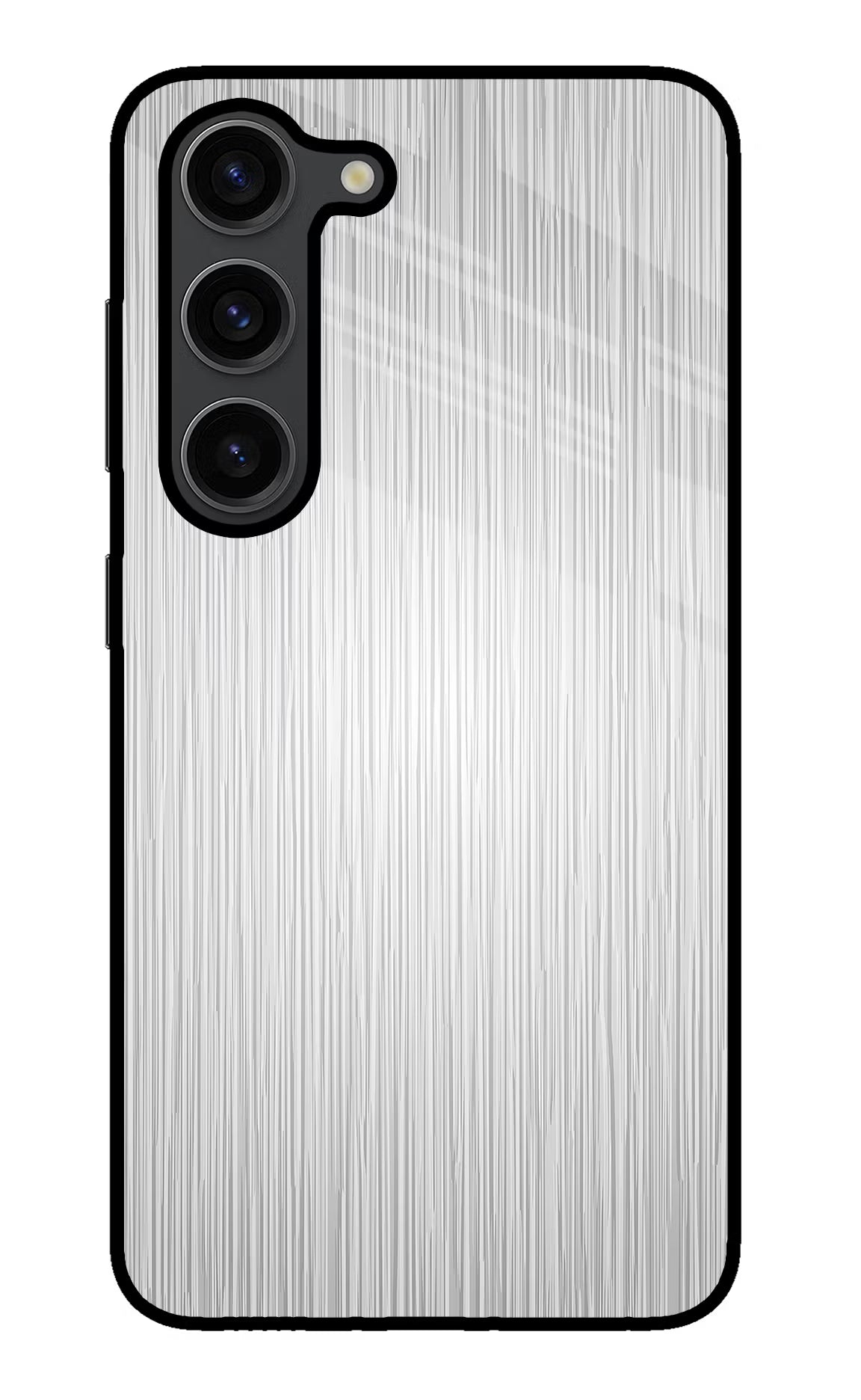 Wooden Grey Texture Samsung S23 Plus Glass Case Back Cover by Casekaro