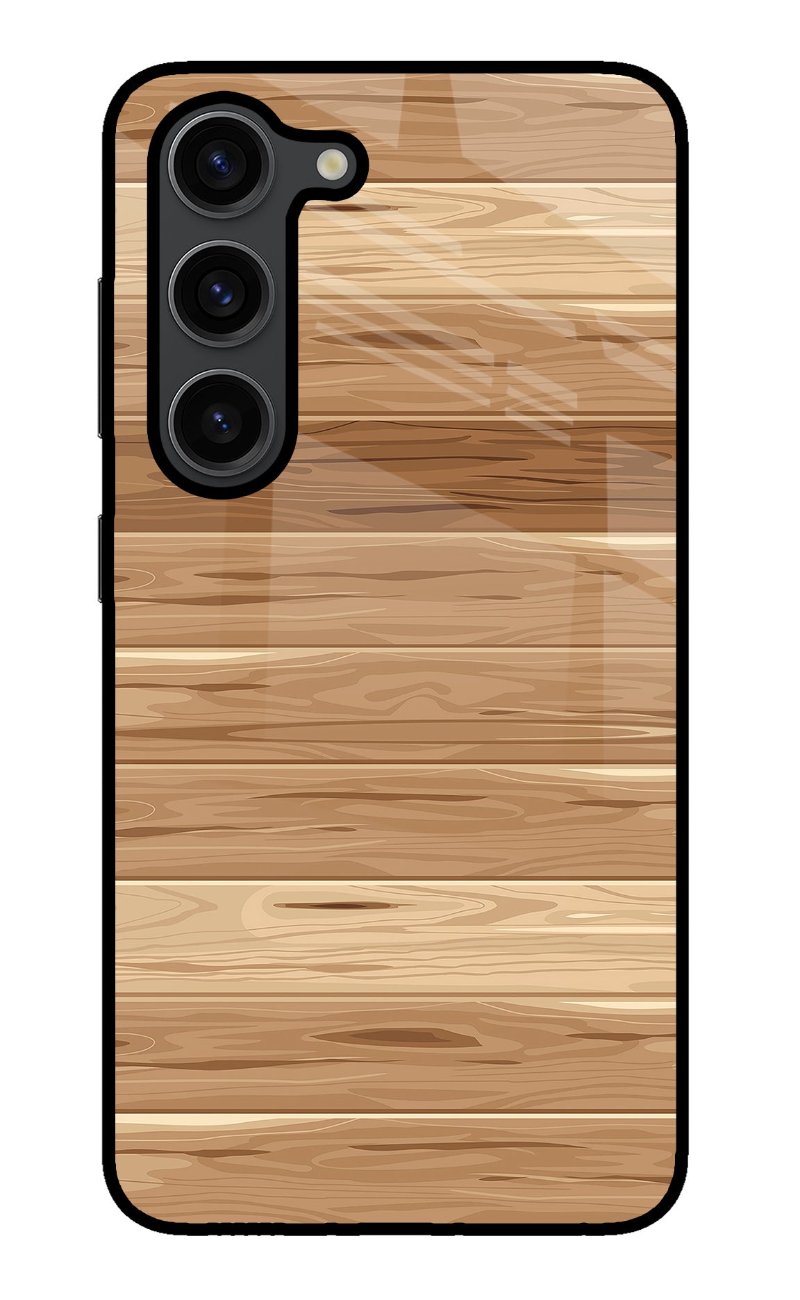 Wooden Vector Samsung S23 Plus Glass Case