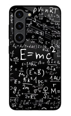 Physics Formula Samsung S23 Plus Glass Case Back Cover by Casekaro