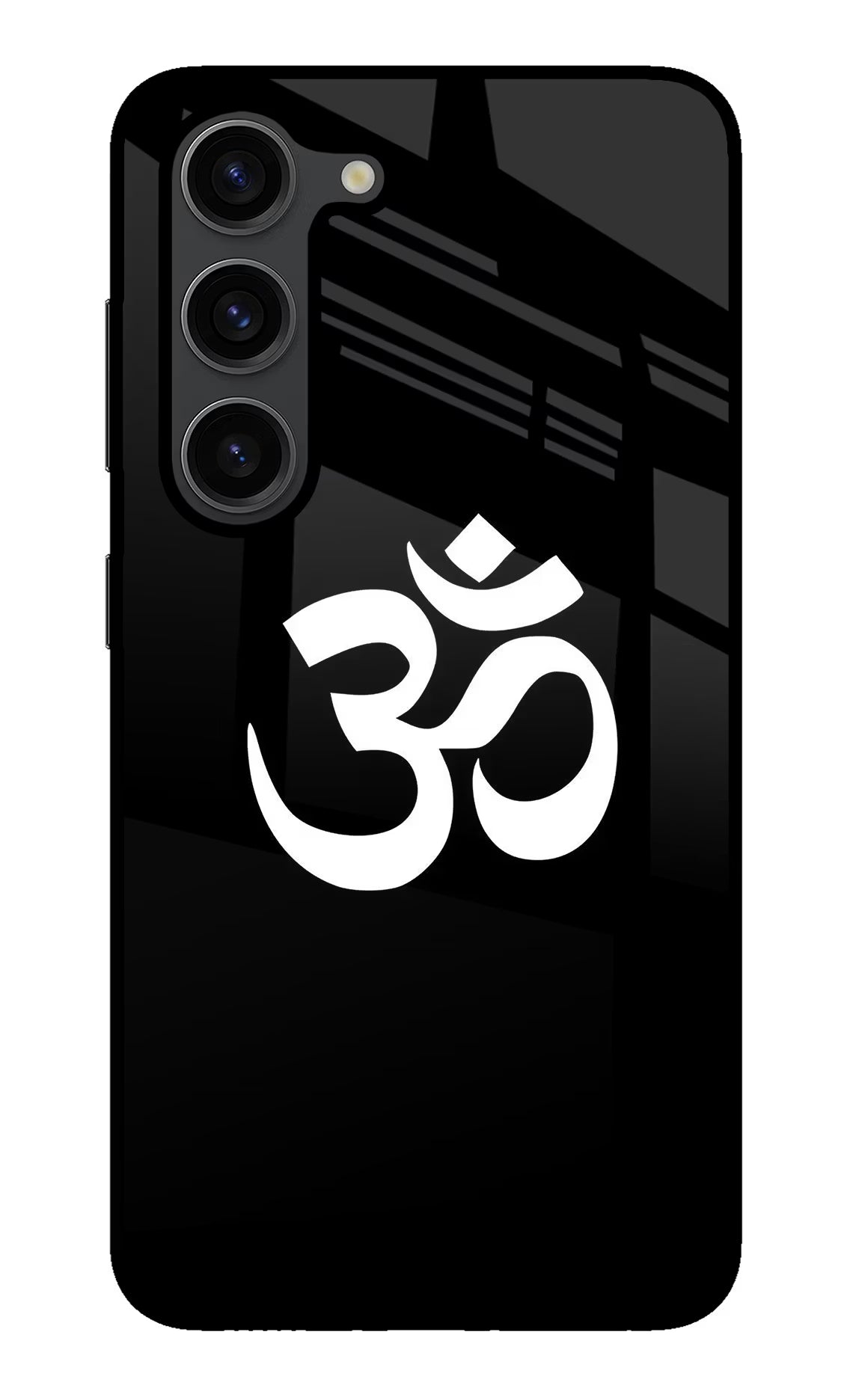 Om Samsung S23 Plus Glass Case Back Cover by Casekaro