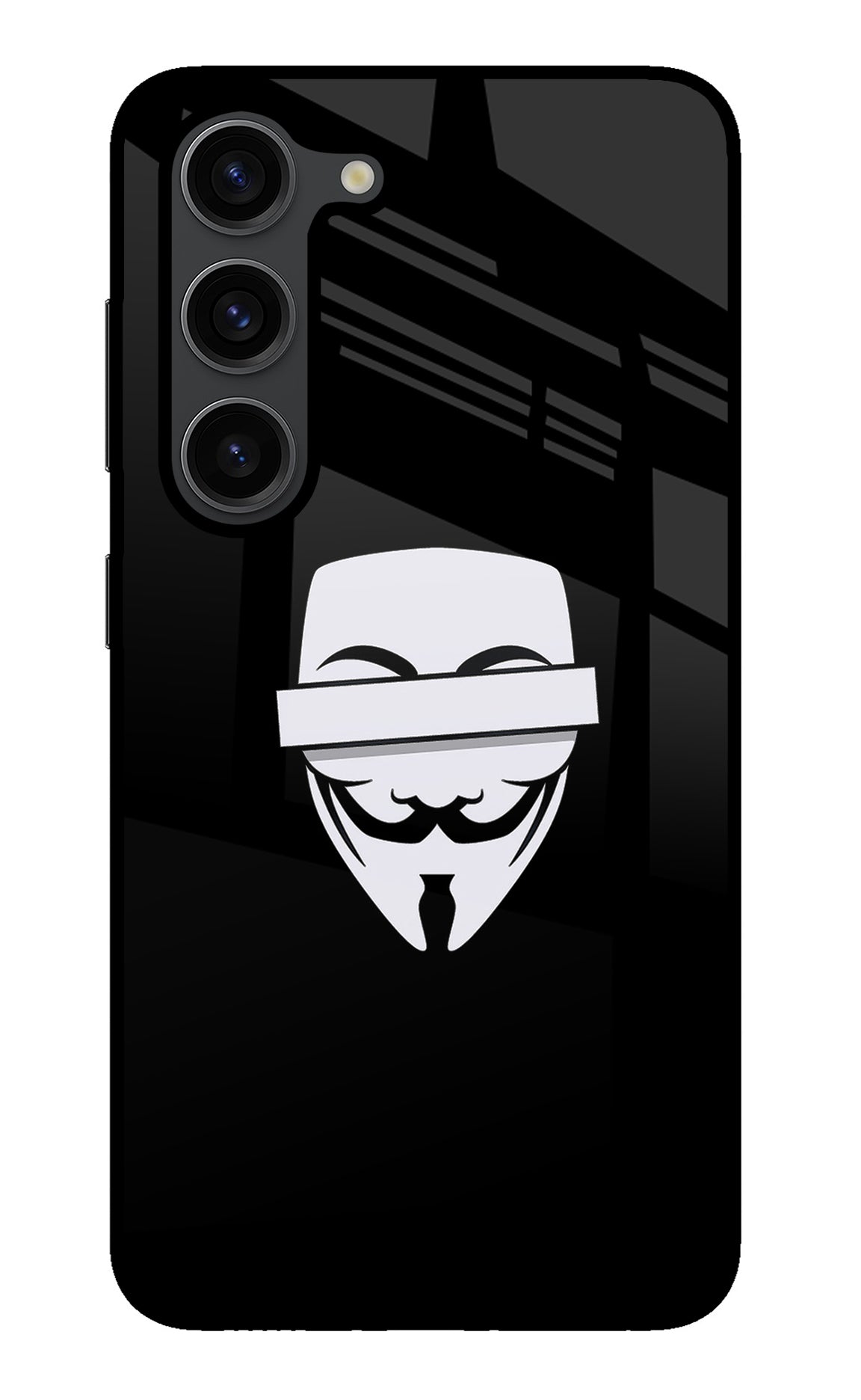 Anonymous Face Samsung S23 Plus Back Cover