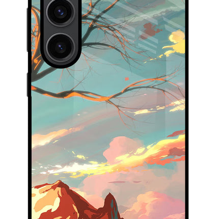Scenery Samsung S23 Plus Glass Case Back Cover by Casekaro