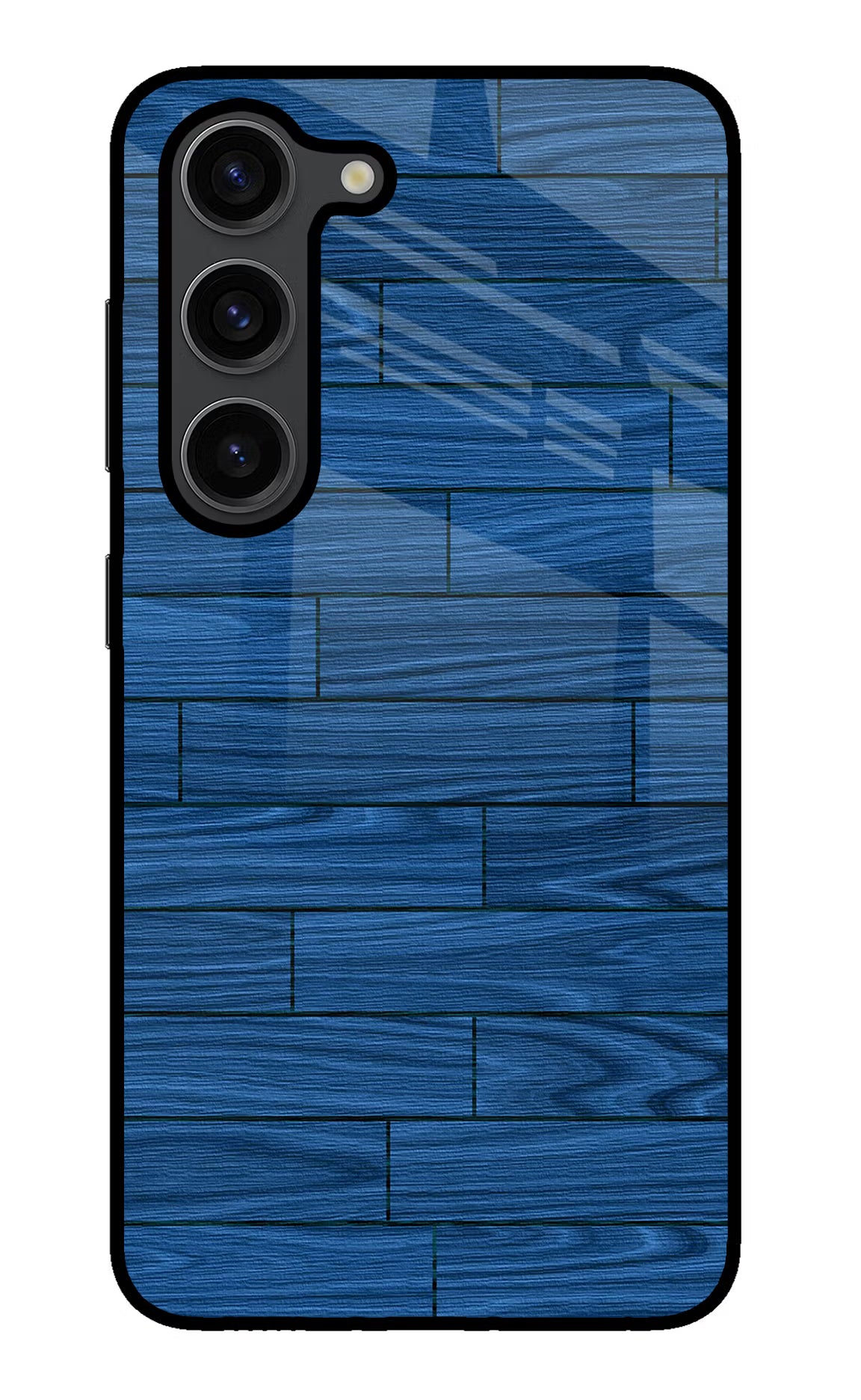 Wooden Texture Samsung S23 Plus Glass Case Back Cover by Casekaro