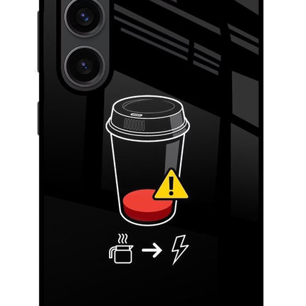 Coffee Samsung S23 Plus Glass Case Back Cover by Casekaro