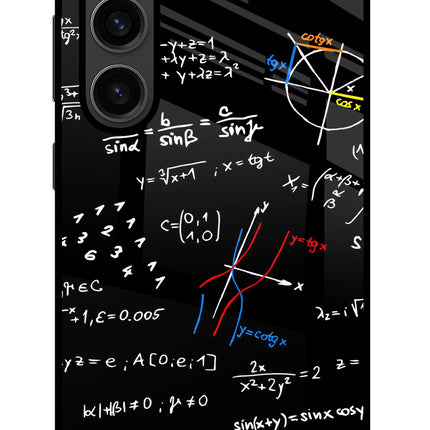 Mathematics Formula Samsung S23 Plus Glass Case Back Cover by Casekaro