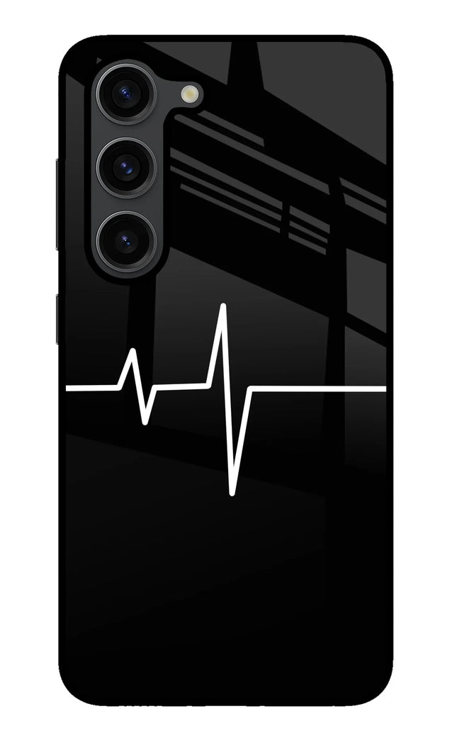 Heart Beats Samsung S23 Plus Glass Case