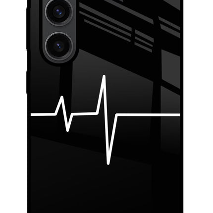Heart Beats Samsung S23 Plus Glass Case Back Cover by Casekaro