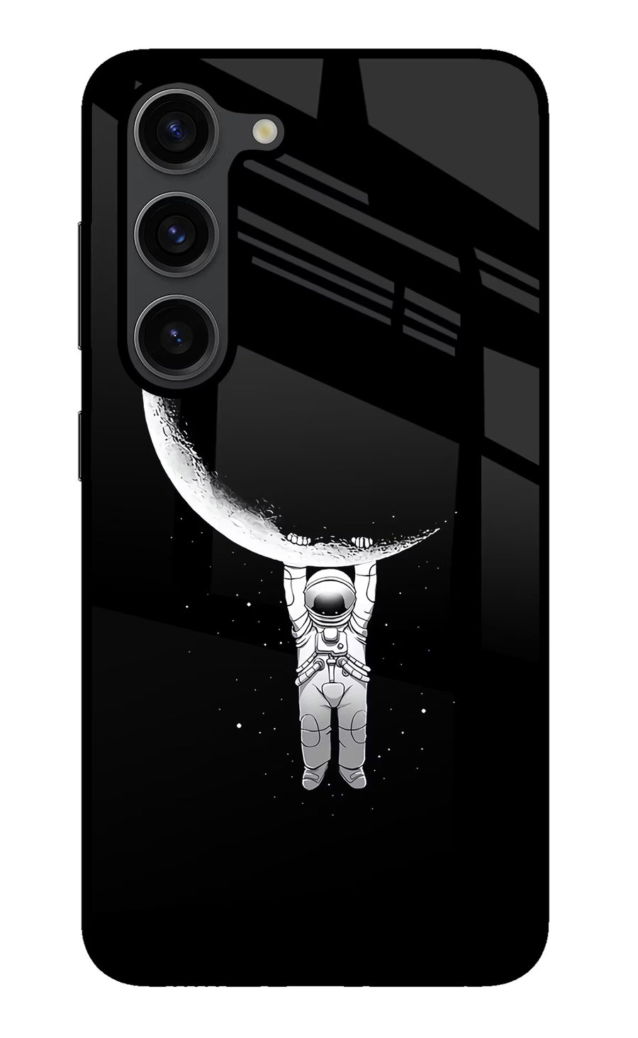 Moon Space Samsung S23 Plus Back Cover, Glass case