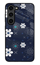 Flowers Samsung S23 Plus Glass Case
