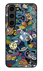 Space Abstract Samsung S23 Plus Glass Case