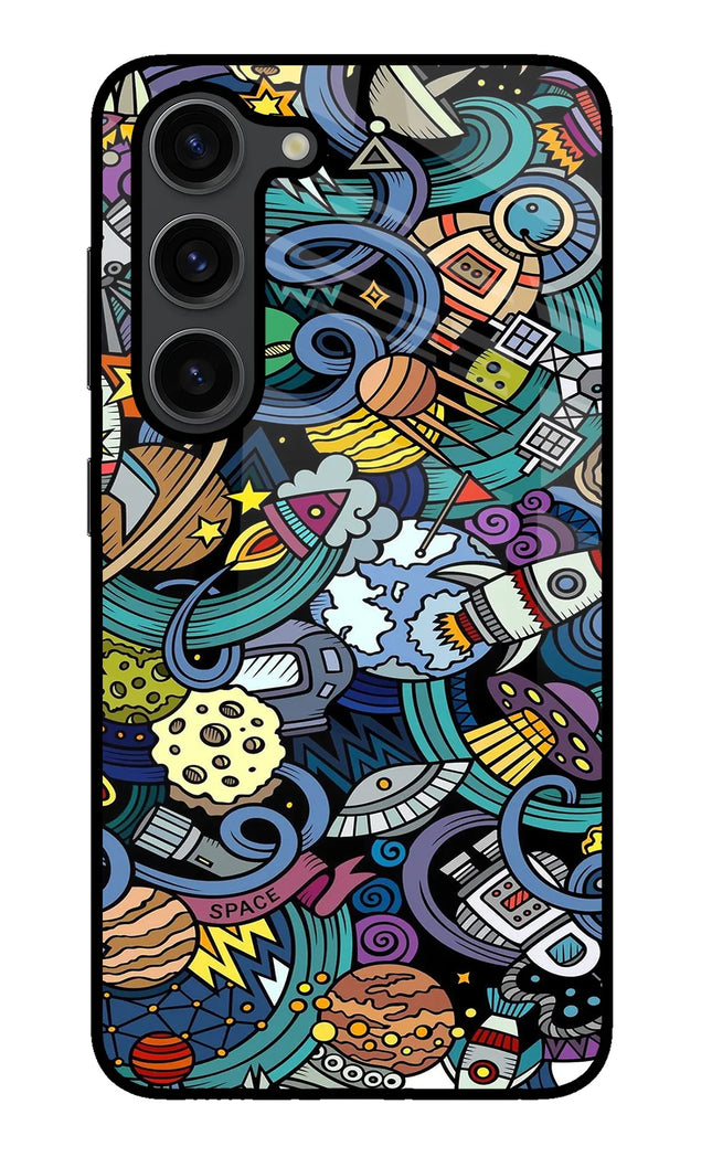 Space Abstract Samsung S23 Plus Glass Case