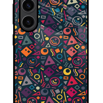Geometric Abstract Samsung S23 Plus Glass Case Back Cover by Casekaro