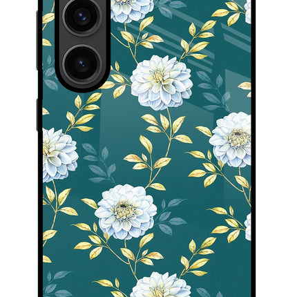 Flowers Samsung S23 Plus Glass Case