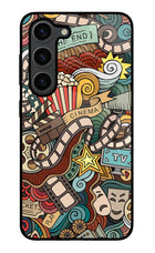 Cinema Abstract Samsung S23 Plus Glass Case