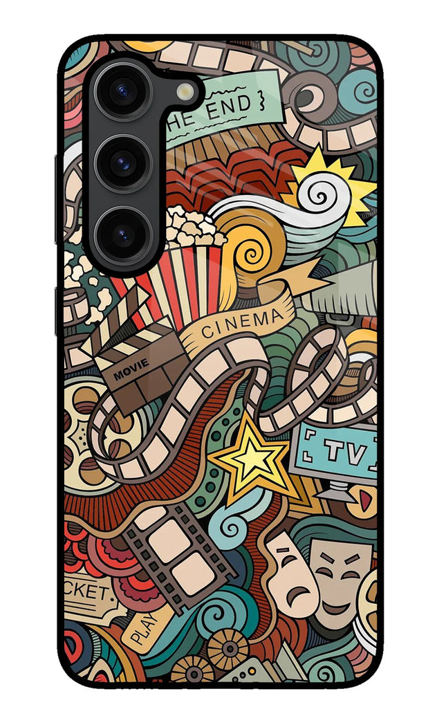 Cinema Abstract Samsung S23 Plus Glass Case