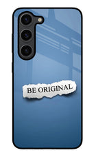 Be Original Samsung S23 Plus Glass Case Back Cover by Casekaro