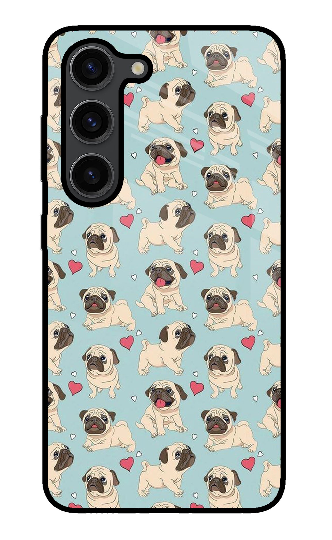 Pug Dog Samsung S23 Plus Glass Case