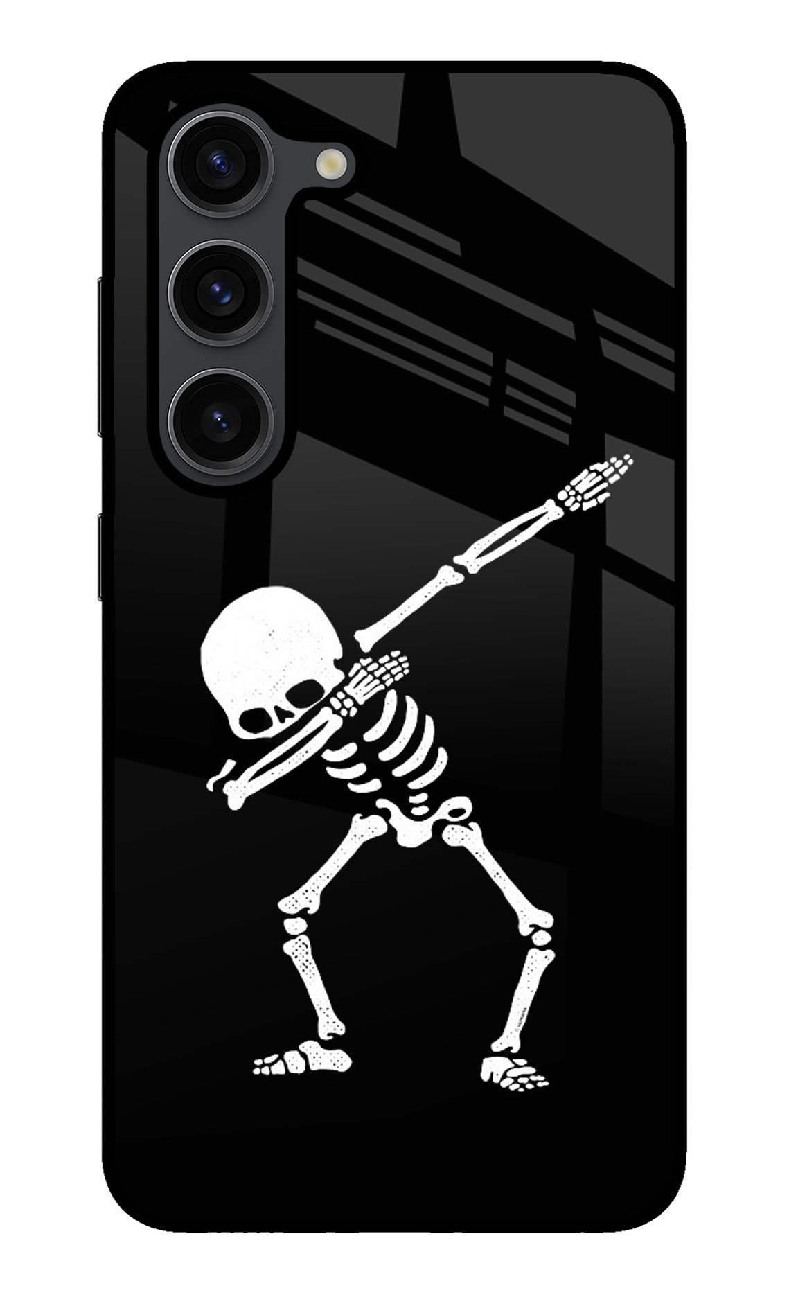 Dabbing Skeleton Art Samsung S23 Plus Back Cover