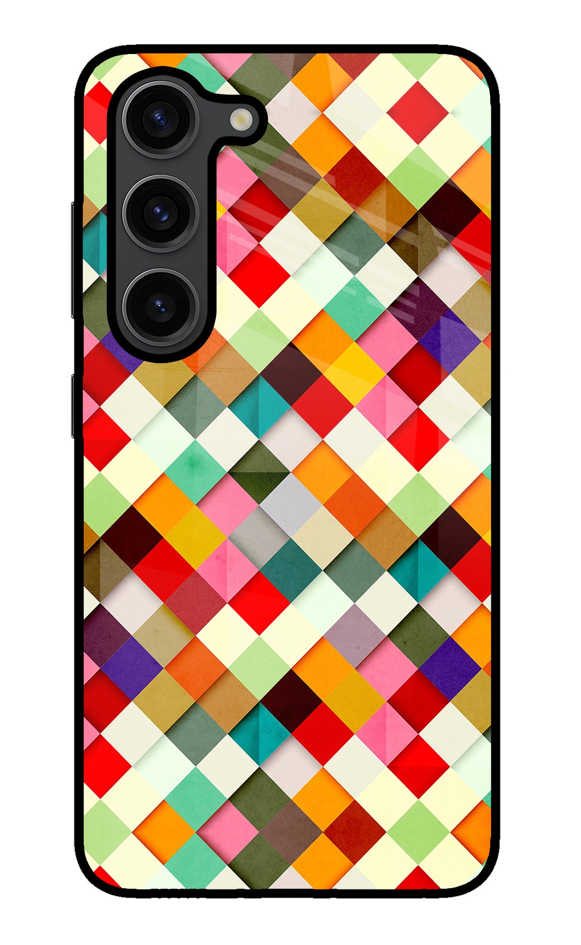 Geometric Abstract Colorful Samsung S23 Plus Back Cover