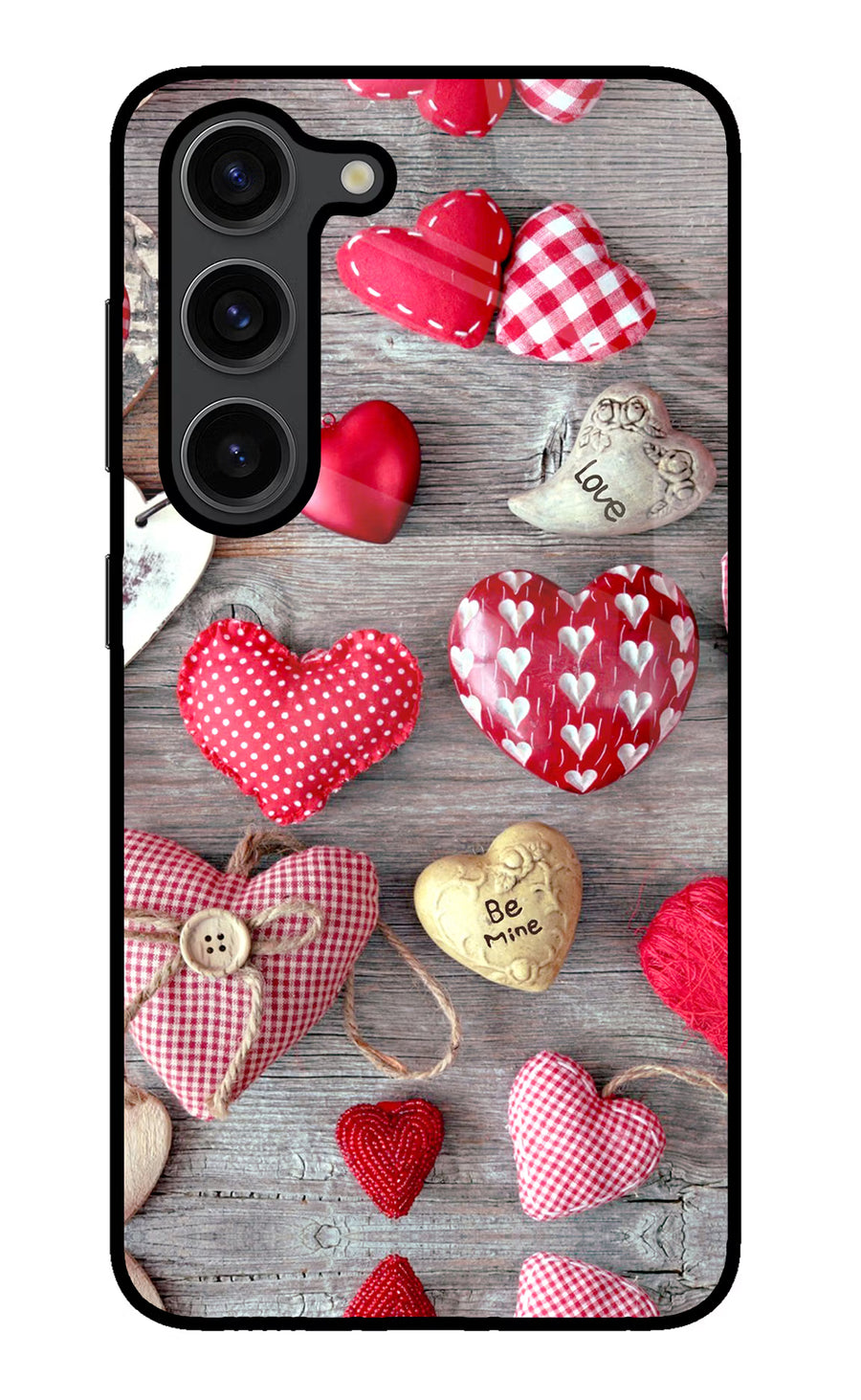 Love Wallpaper Samsung S23 Plus Back Cover, Glass case