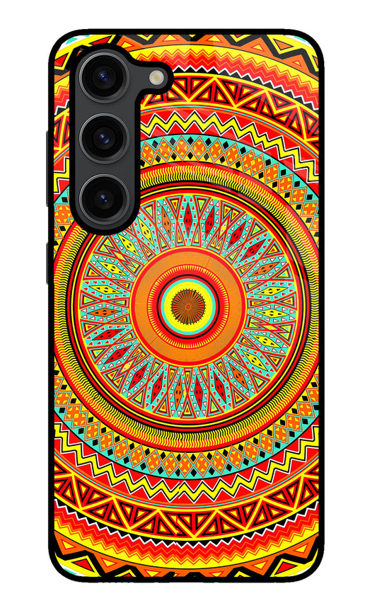 Mandala Pattern Samsung S23 Plus Glass Case