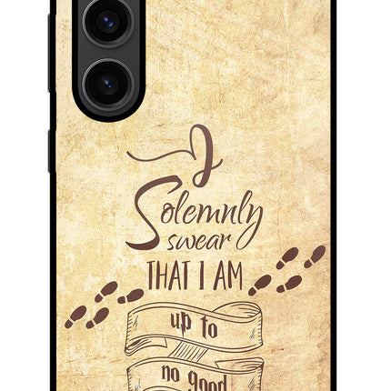 I Solemnly swear that i up to no good Samsung S23 Plus Glass Case Back Cover by Casekaro