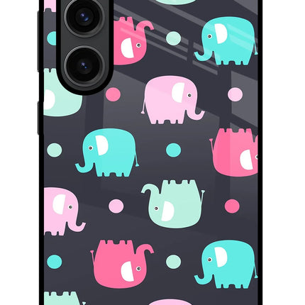 Elephants Samsung S23 Plus Glass Case