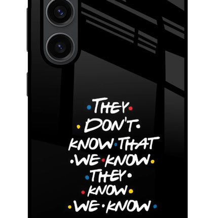 FRIENDS Dialogue Samsung S23 Plus Glass Case