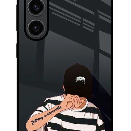 Aesthetic Boy Samsung S23 Plus Glass Case