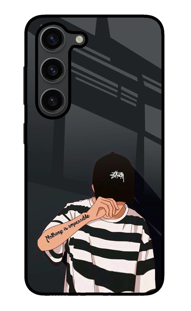 Aesthetic Boy Samsung S23 Plus Glass Case