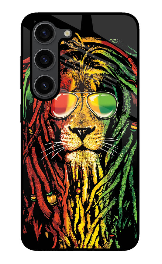 Rasta Lion Samsung S23 Plus Glass Case
