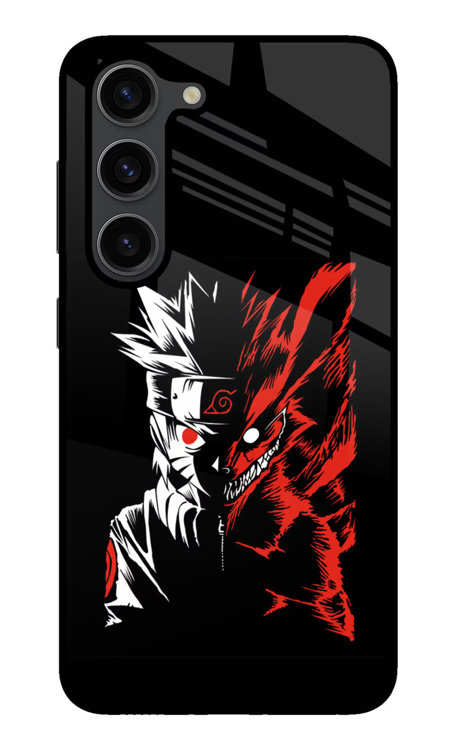Naruto Two Face Samsung S23 Plus Back Cover, Glass case