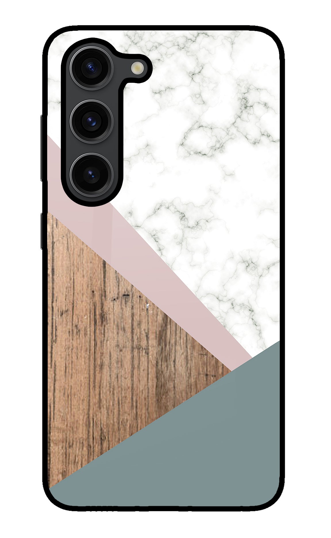 Marble wood Abstract Samsung S23 Plus Glass Case