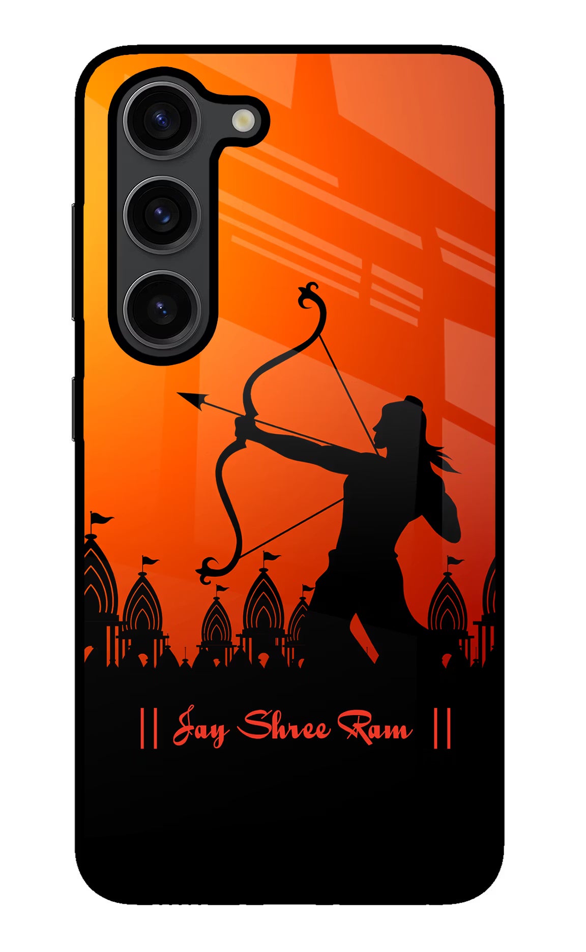 Lord Ram - 4 Samsung S23 Plus Glass Case Back Cover by Casekaro
