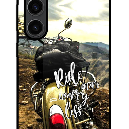 Ride More Worry Less Samsung S23 Plus Glass Case