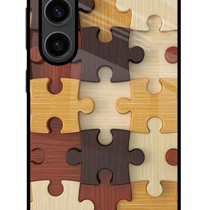 Wooden Puzzle Samsung S23 Plus Glass Case