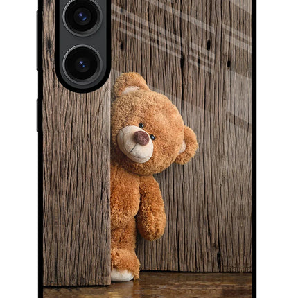 Teddy Wooden Samsung S23 Plus Glass Case
