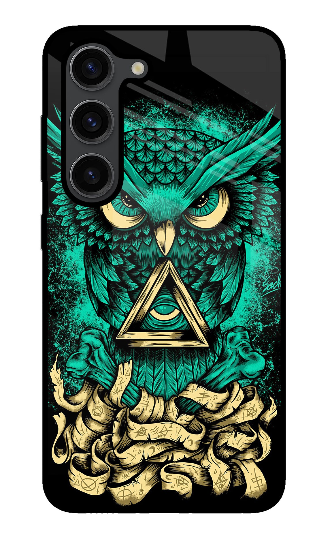 Green Owl Samsung S23 Plus Back Cover