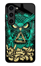 Green Owl Samsung S23 Plus Glass Case