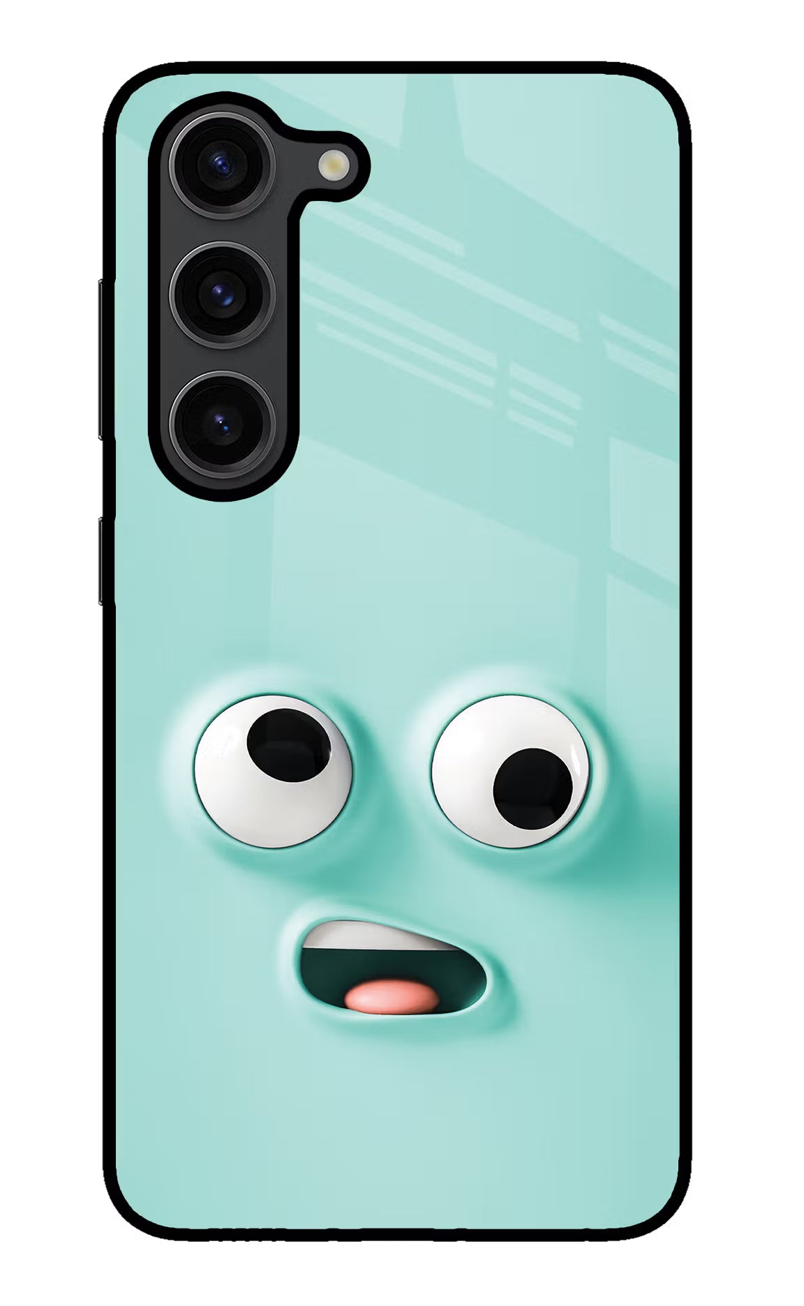 Funny Cartoon Samsung S23 Plus Glass Case Back Cover by Casekaro