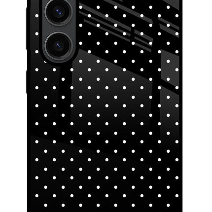 White Dots Samsung S23 Plus Glass Case