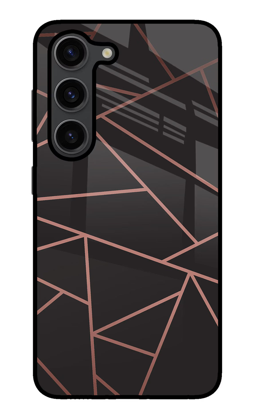 Geometric Pattern Samsung S23 Plus Back Cover, Glass case