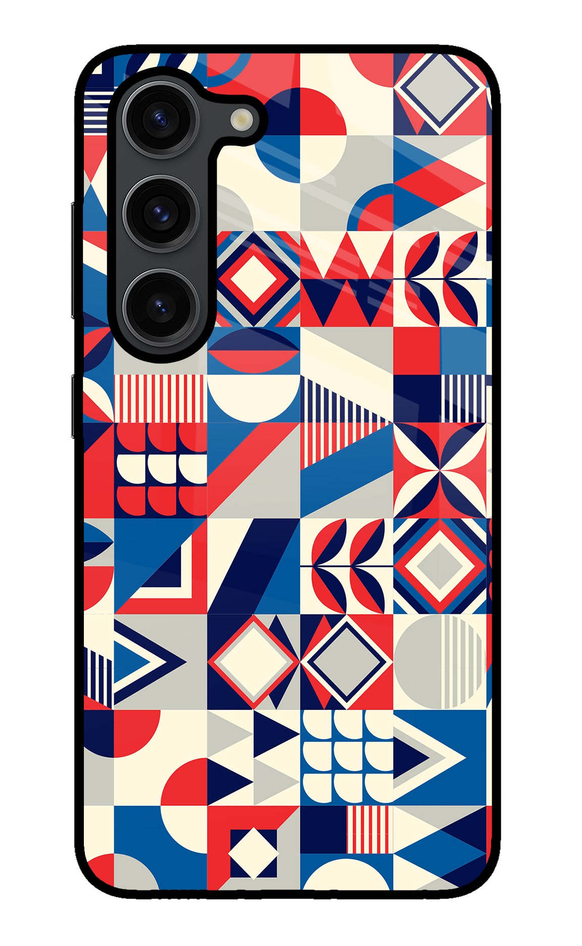 Colorful Pattern Samsung S23 Plus Glass Case