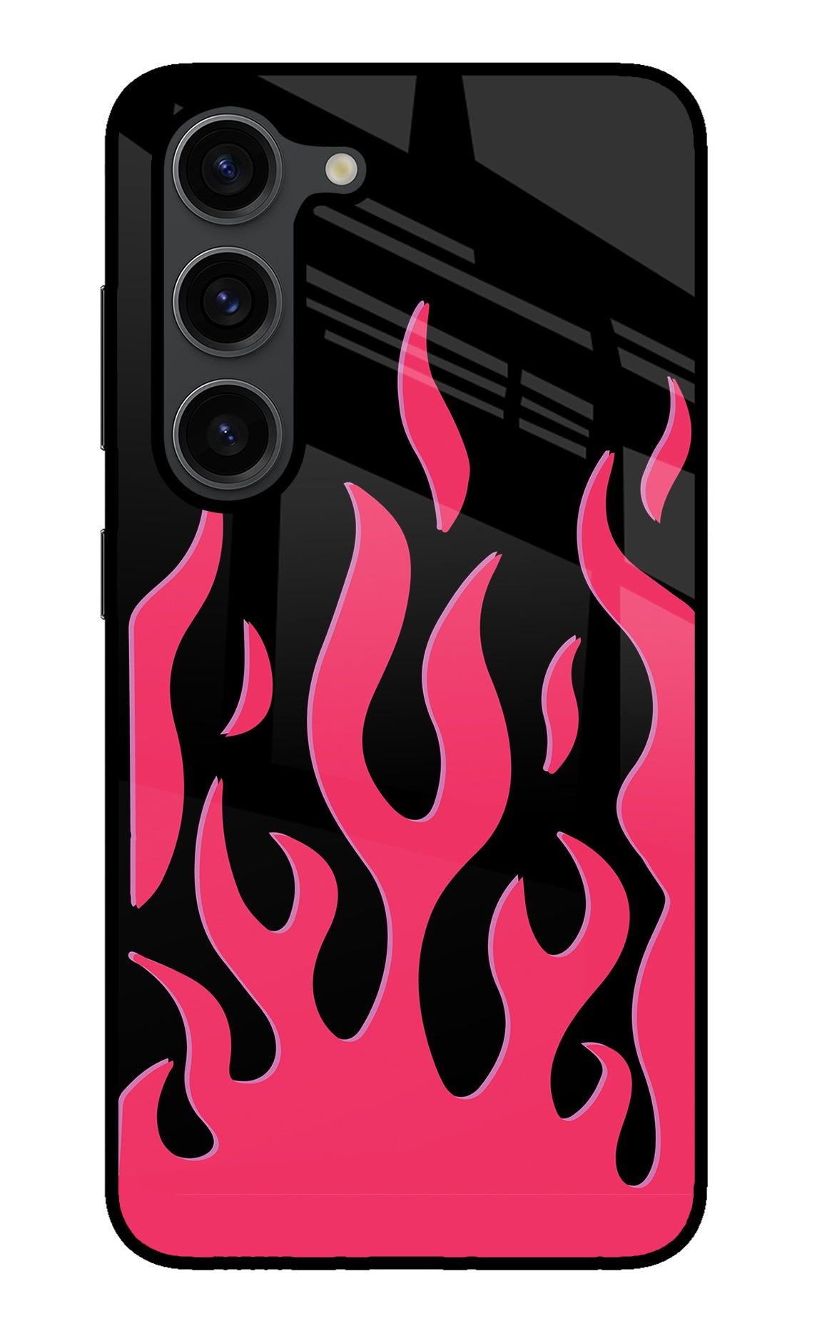 Fire Flames Samsung S23 Plus Glass Case
