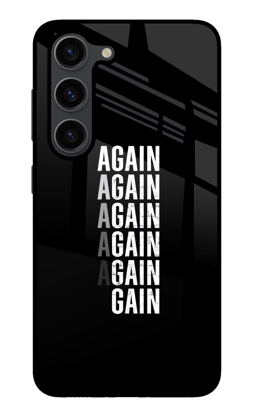 Again Again Gain Samsung S23 Plus Back Cover, Glass case