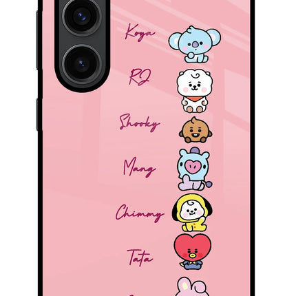 BTS names Samsung S23 Plus Glass Case