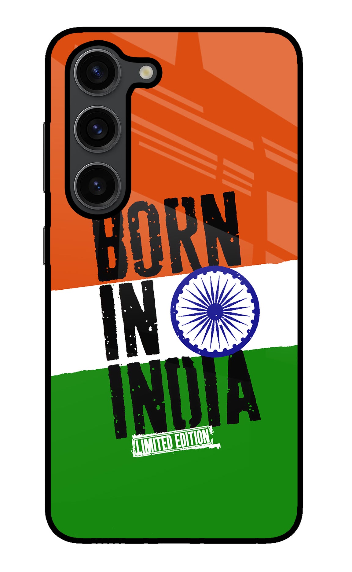 Born in India Samsung S23 Plus Glass Case