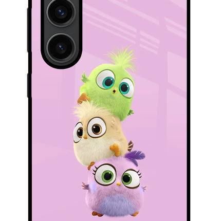 Cute Little Birds Samsung S23 Plus Glass Case